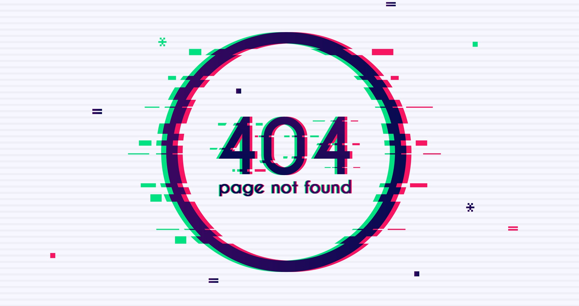 404 Glitch Image
